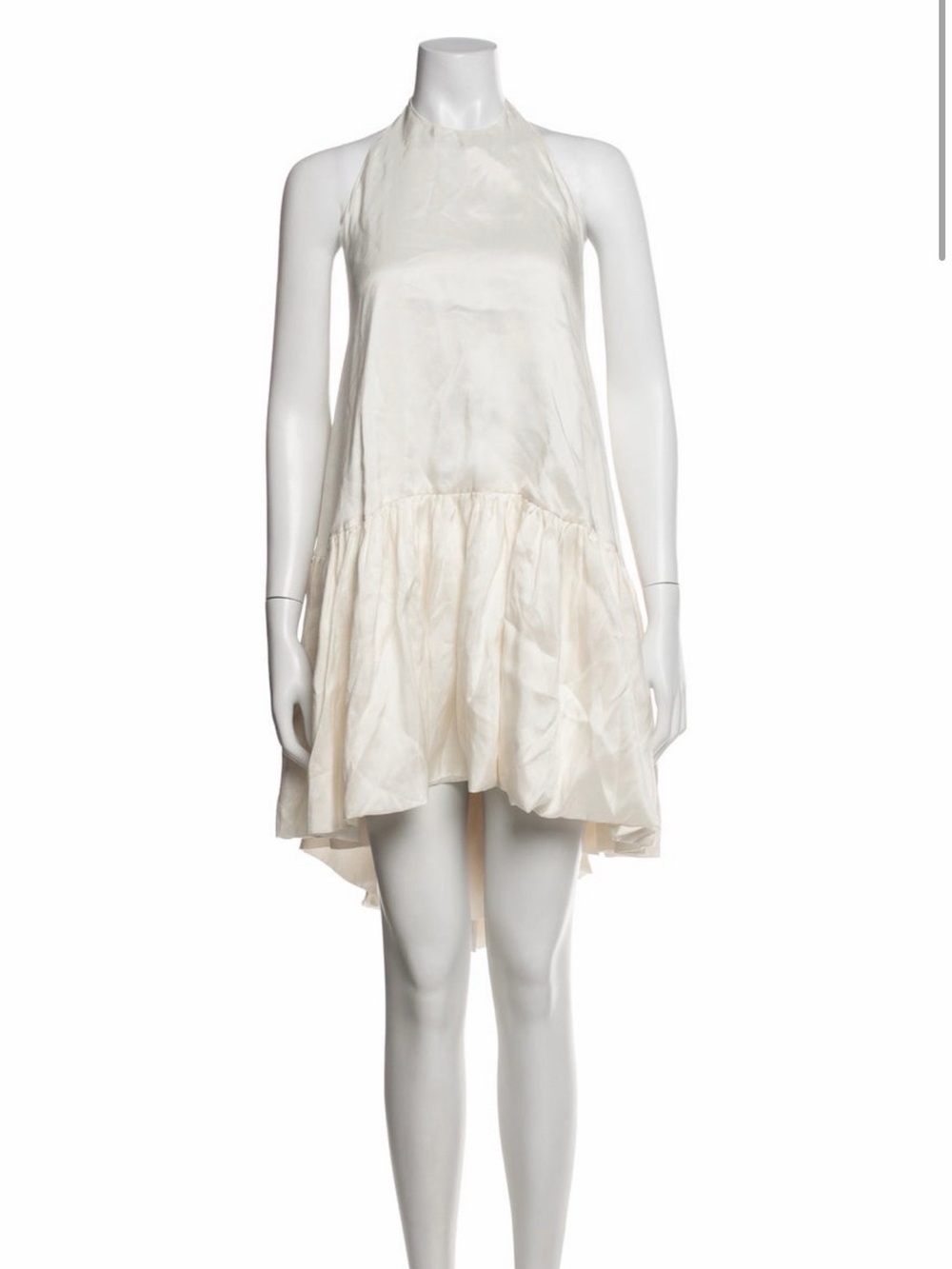 Halter Mini Dress in Cream